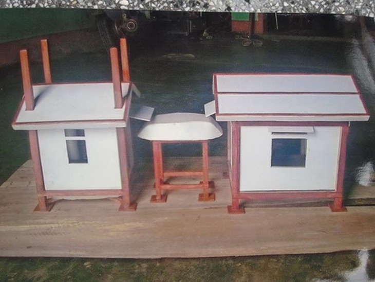 Nhà chống lũ thông minh của ông Tùng đoạt giải toàn quốc nhưng vẫn chưa được ứng dụng.