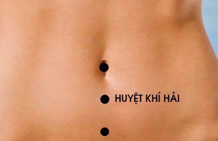 Huyệt khí hải.