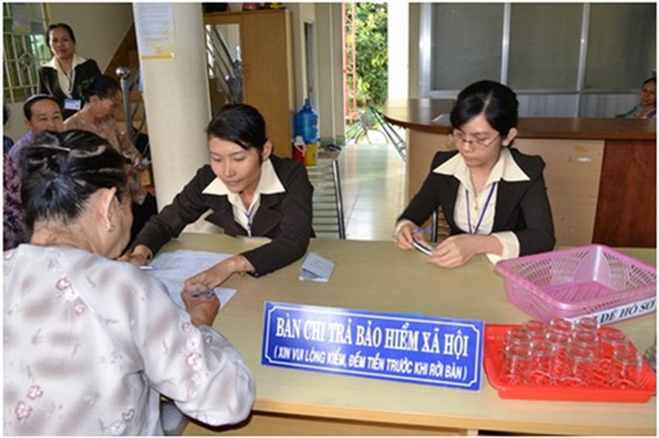 Chi trả bảo hiểm cho người tham gia BHXH.