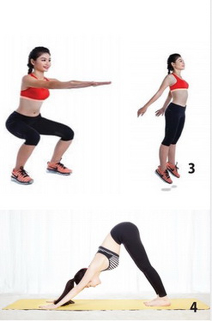 yoga trẻ lâu- động tác 3-4