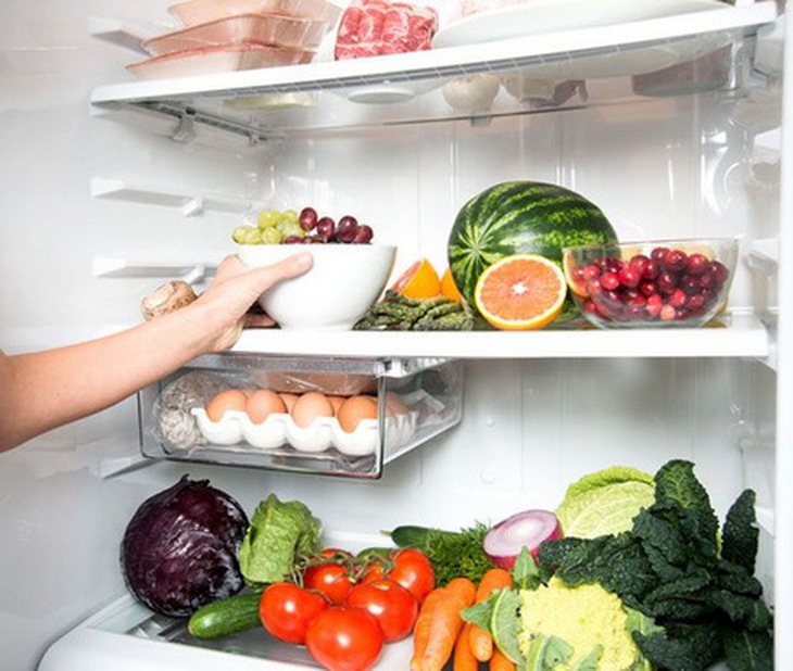 Bảo quản thực phẩm an toàn bằng tủ lạnh.