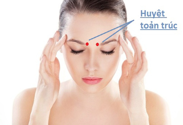 Huyệt toản trúc.