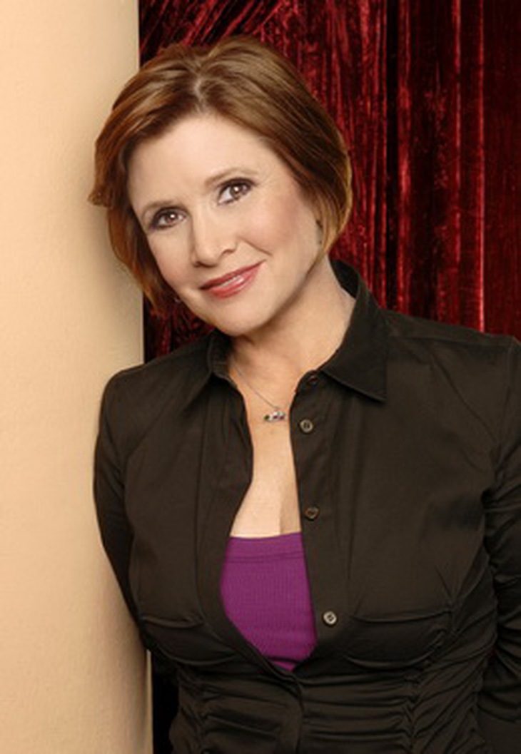 Carrie Fisher, công chúa Leia xinh đẹp trong phim, nhà văn đa tài ngoài đời.