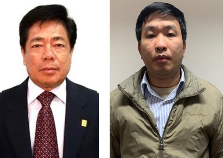 Bị can Trương Văn Tuyến (trái) và Phạm Thanh Sơn.