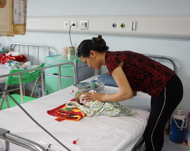 Bệnh nhi điều trị tại Bệnh viện Nhi Trung ương.