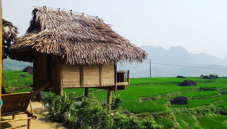 Nhà sàn sinh thái ở Pù Luông.