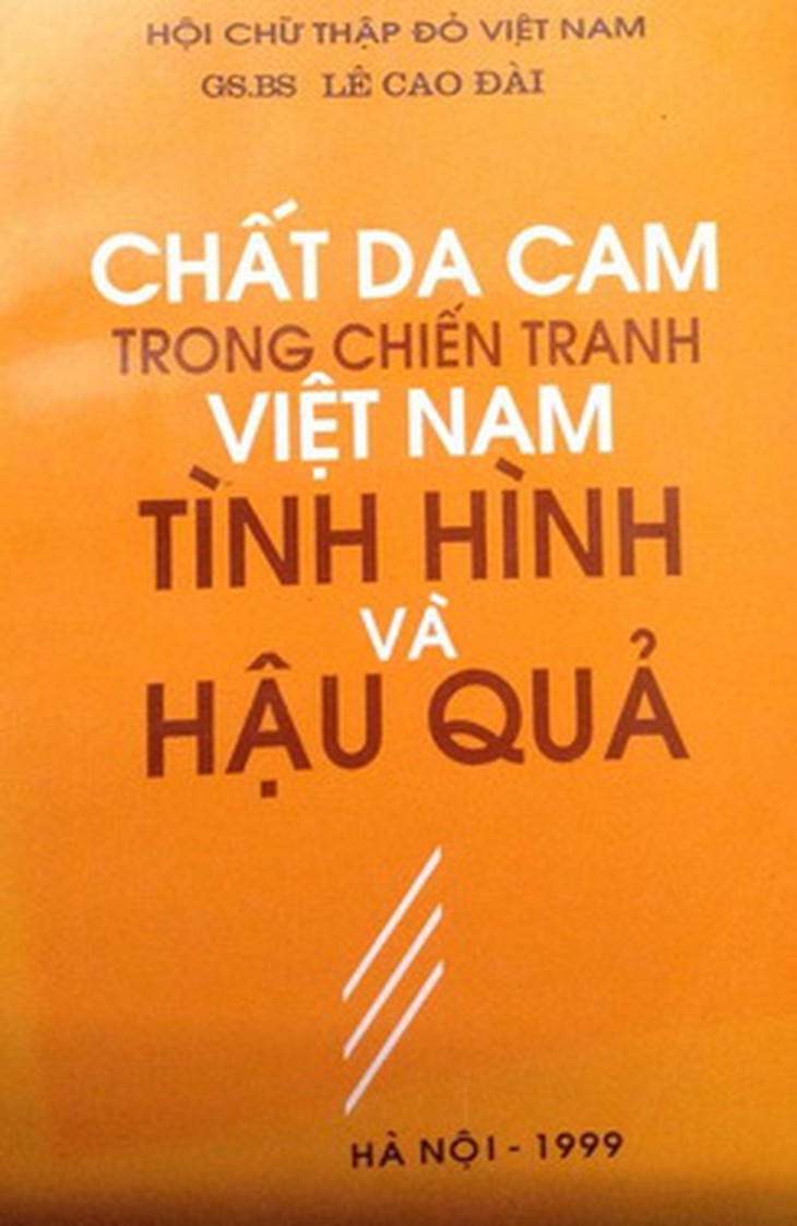 Sách chất da cam dioxin.