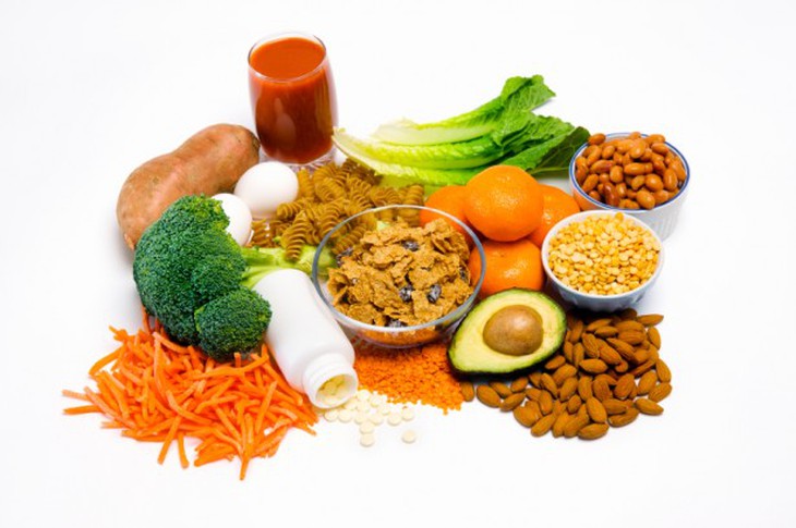 Một số thực phẩm giàu acid folic.