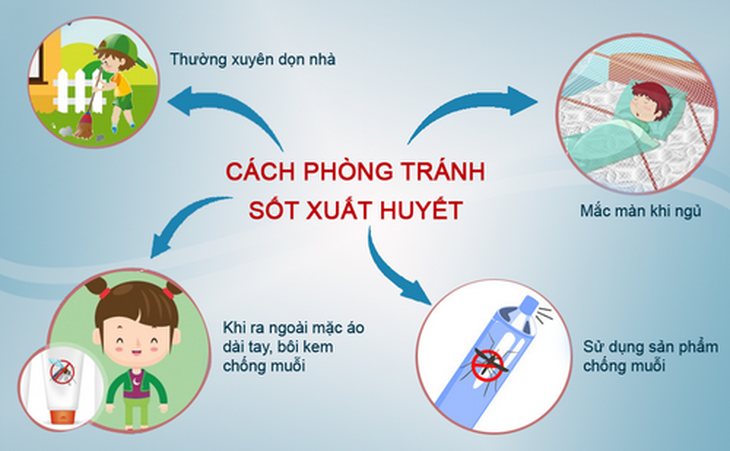 Chủ động thực hiện các biện pháp phòng tránh sốt xuất huyết.