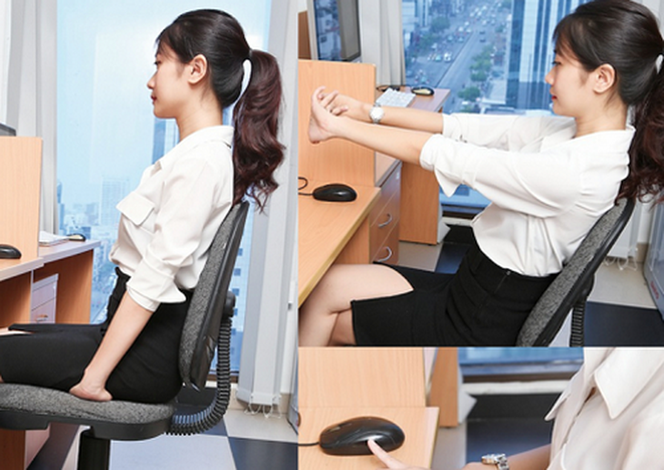 Nên tranh thủ tập luyện giữa giờ làm việc khi có thể.