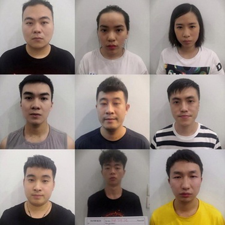 Các đối tượng cho vay nặng lãi qua “app” bị Công an Quận 2 (TP.HCM) bắt giữ.