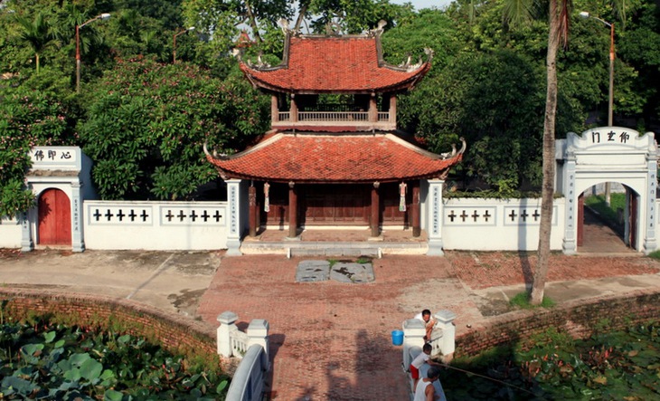 Chùa Bối Khê vừa bị kẻ gian lấy đi pho tượng Thích Ca đản sinh bằng đồng màu đen.