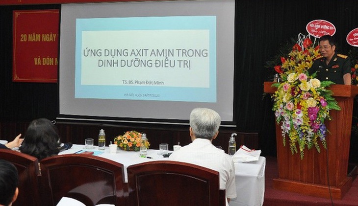TS.BS. Phạm Đức Minh - Chủ nhiệm Bộ môn, Khoa Dinh dưỡng Bệnh viện Quân y 103, Học viện Quân y chia sẻ vai trò quan trọng của axit amin trong dinh dưỡng.