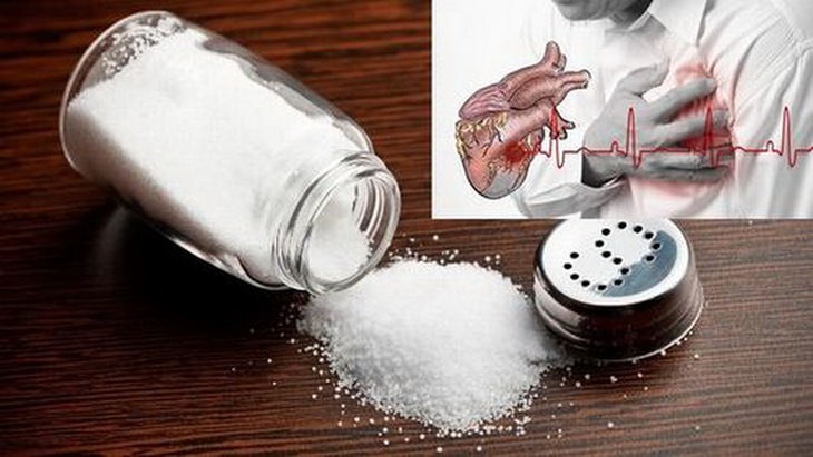 Ăn nhiều muối khiến gia tăng giữ nước trong tế bào, gây co mạch, dẫn đến tăng huyết áp.
