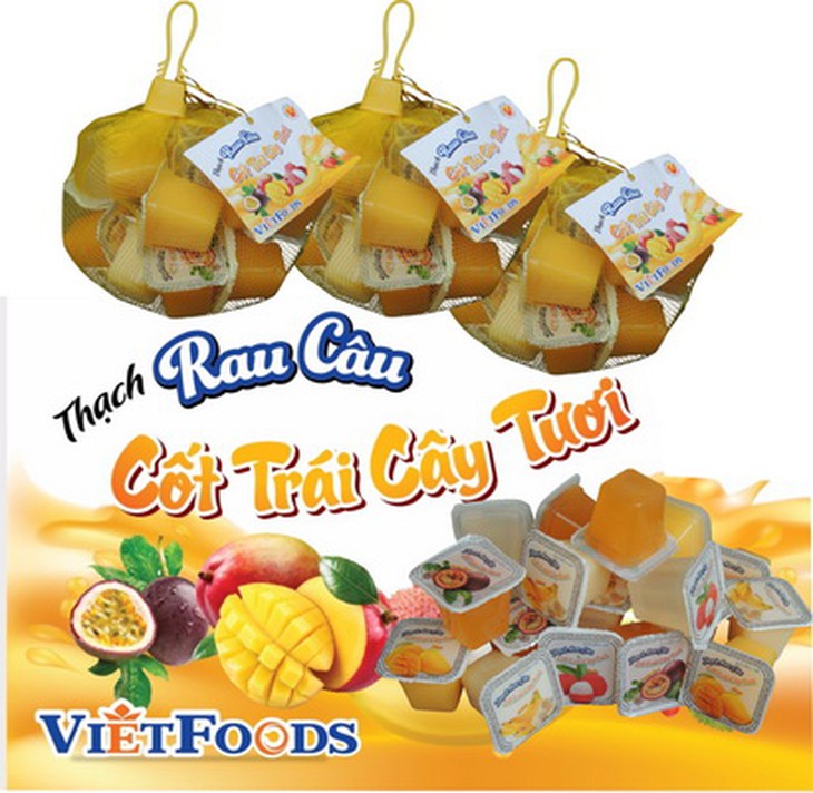 Thạch rau câu - một trong những sản phẩm được người tiêu dùng yêu thích, lựa chọn.