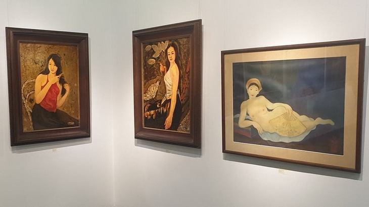 Một góc triển lãm “Nude - Vẻ đẹp tuyệt mỹ của tạo hóa”.