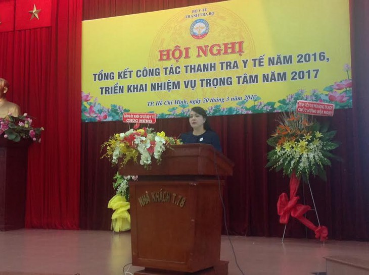 Bộ trưởng Bộ Y tế Nguyễn Thị Kim Tiến phát biểu tại Hội nghị.