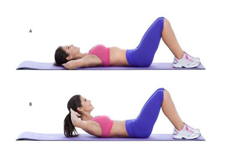 bài tập gập bụng trên