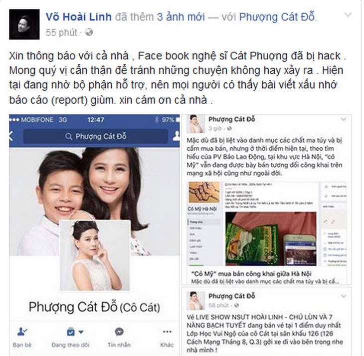 Nghệ sĩ bị mạo danh: Ðừng “đánh tiếng” cho qua