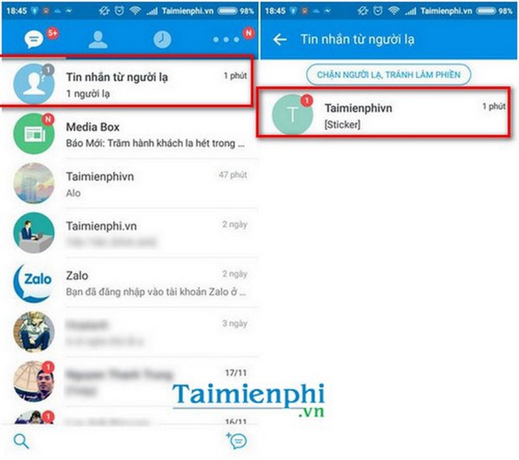 Không click vào bất cứ liên kết lạ nào được nhận từ tin nhắn trên facebook, zalo