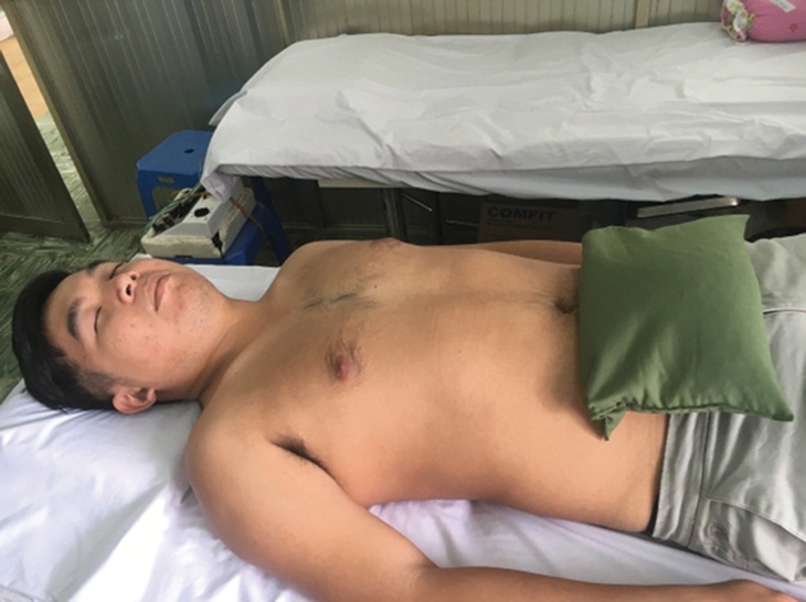 Chườm ấm vùng ngực bụng, bảo vệ sức khỏe