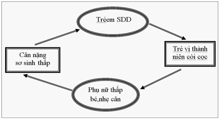 Mẹ thấp bé, con dễ còi cọc