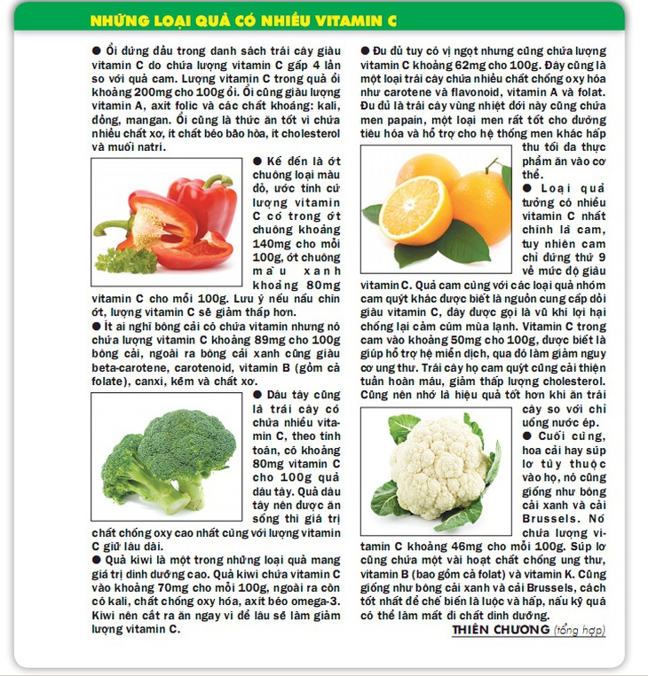 Khả năng làm đẹp da của vitamin C