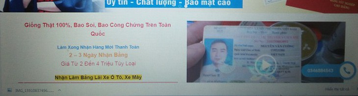 Mua giấy phép lái xe giả, họa thật