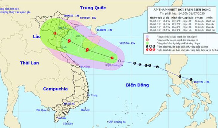 Khẩn cấp ứng phó áp thấp nhiệt đới trên Biển Đông