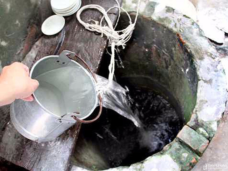 nước giếng bị ô nhiễm