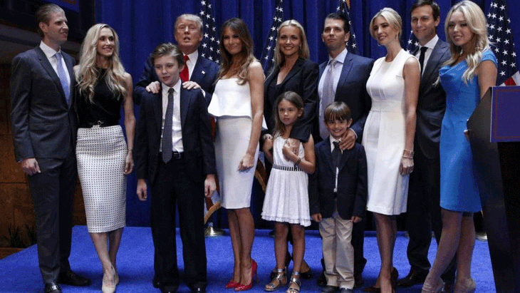 gia đình Donal Trump