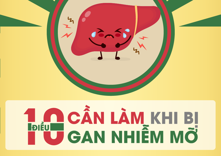 10 điều cần làm khi bị gan nhiễm mỡ