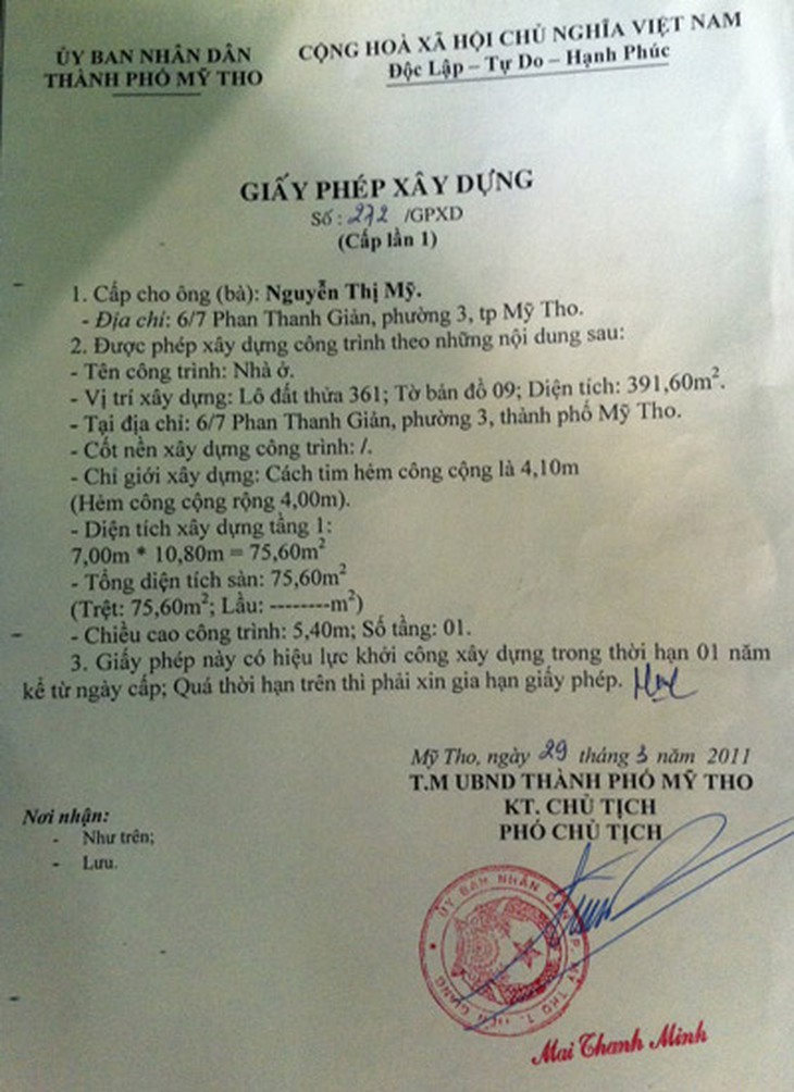 Cấp phép xây dựng cho… người chết 2