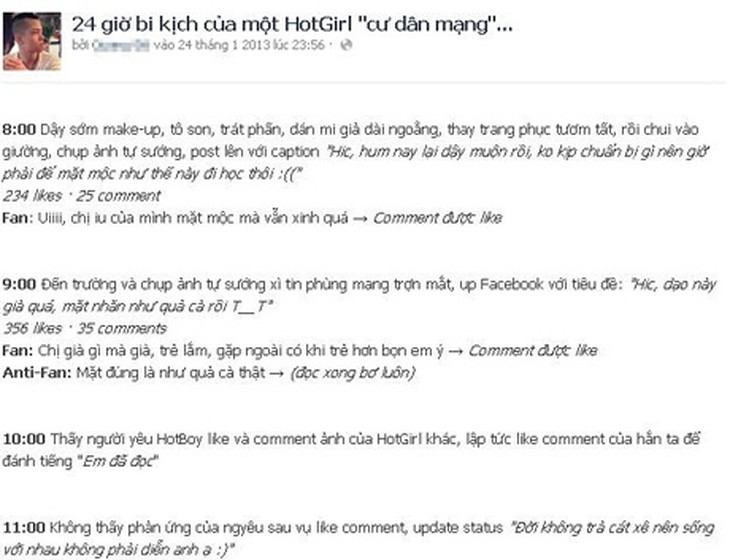 Cười ngả nghiêng với ”24 giờ bi kịch của hotgirl” 1