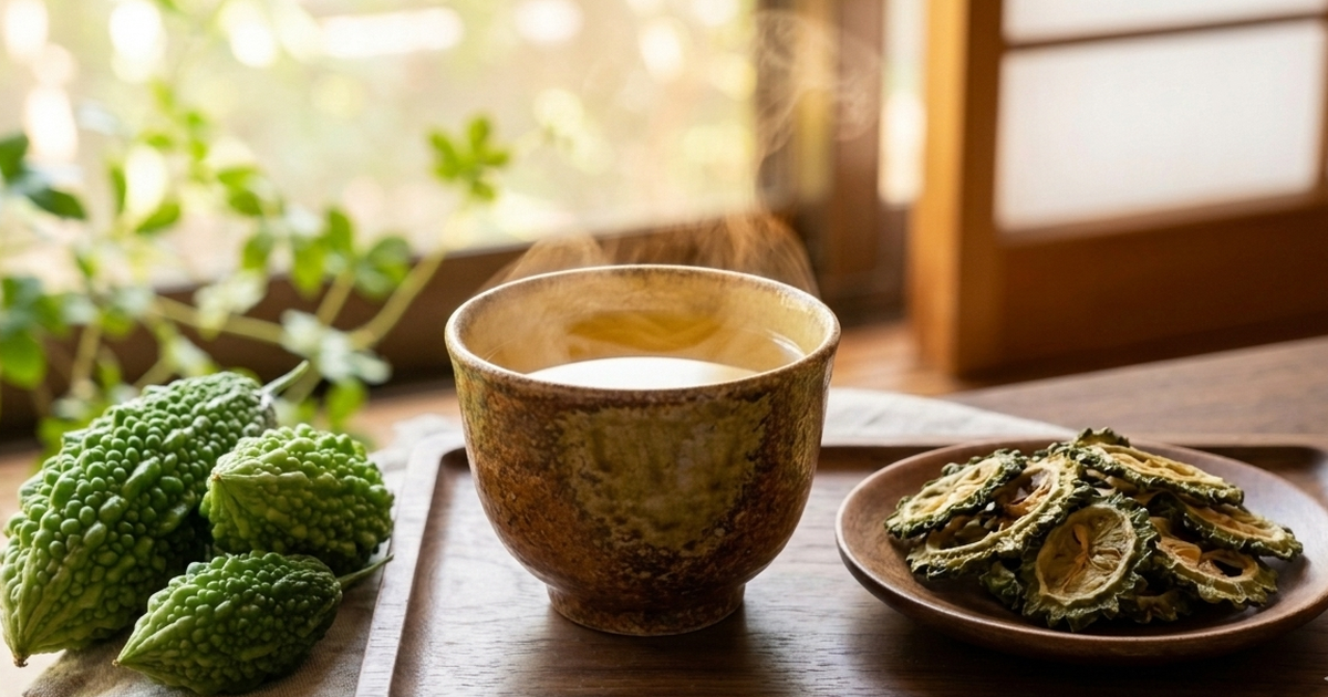 Vì sao người Nhật Bản uống trà mướp đắng mỗi ngày?