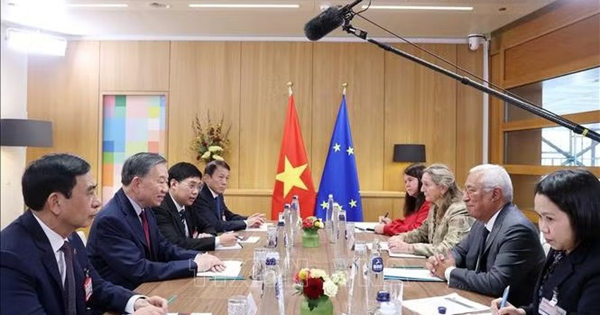 Tổng Bí thư, Chủ tịch nước Tô Lâm hội đàm với Chủ tịch Hội đồng châu Âu António Costa