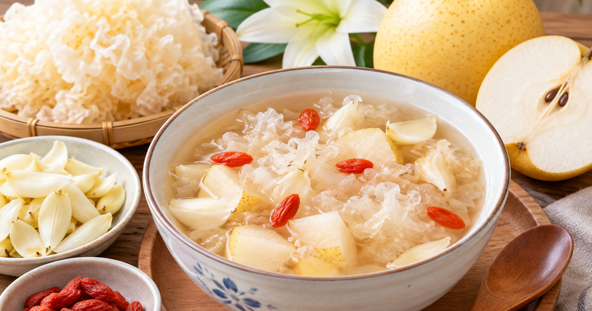4 món ăn giúp sinh tân, dịu họng trong mùa thu