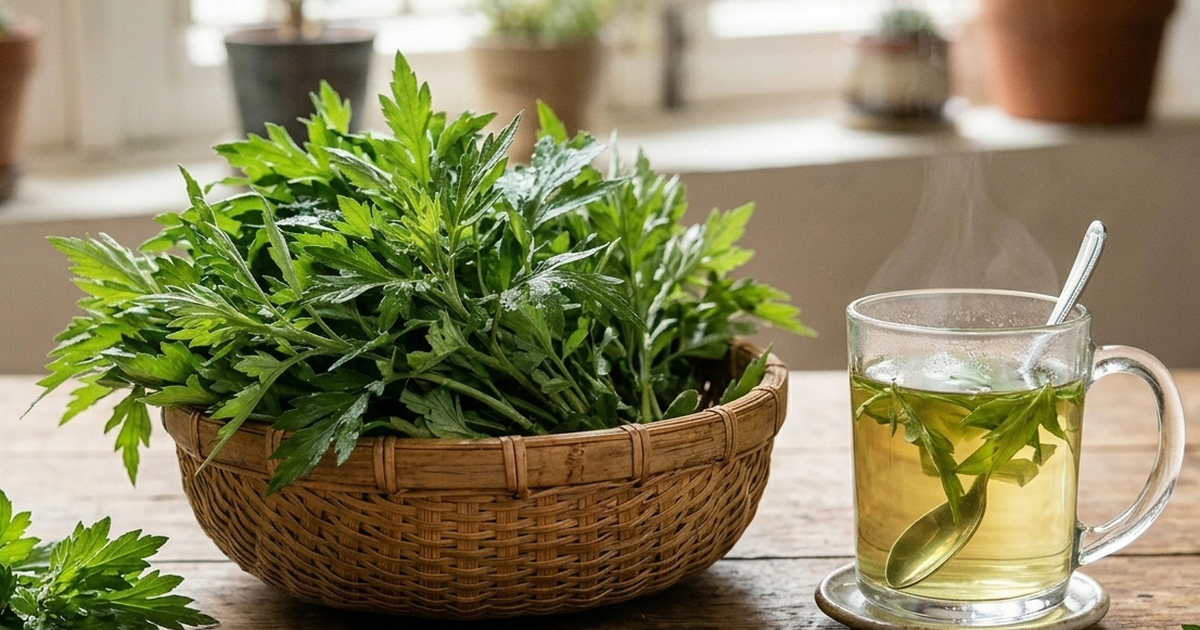 6 nhóm người không nên uống nước lá ngải cứu