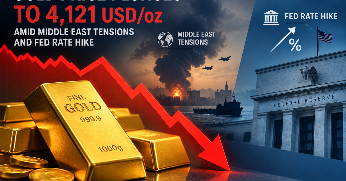 Giá vàng thế giới sáng 23/10 giảm rất mạnh