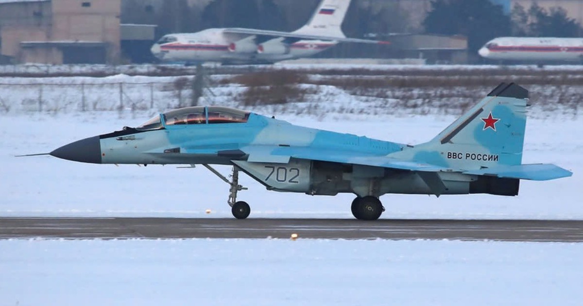 Tiêm kích MiG-35 Nga lộ diện trong nhiệm vụ ngăn chặn tấn UAV tầm xa của Ukraine