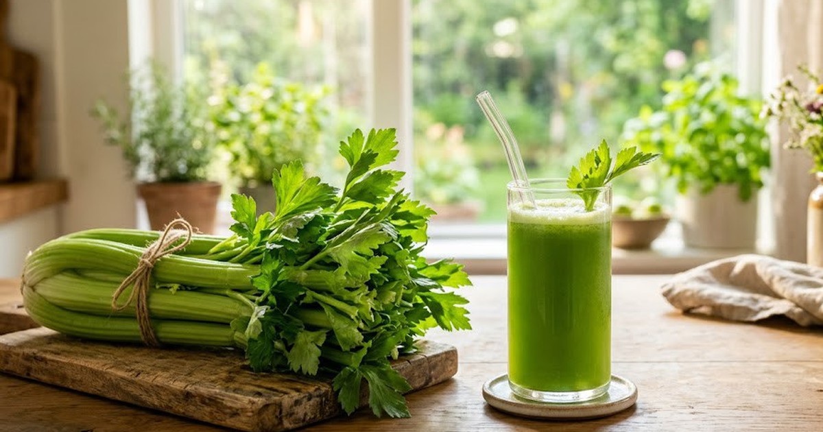 5 lợi ích sức khỏe khi uống nước ép cần tây mỗi ngày