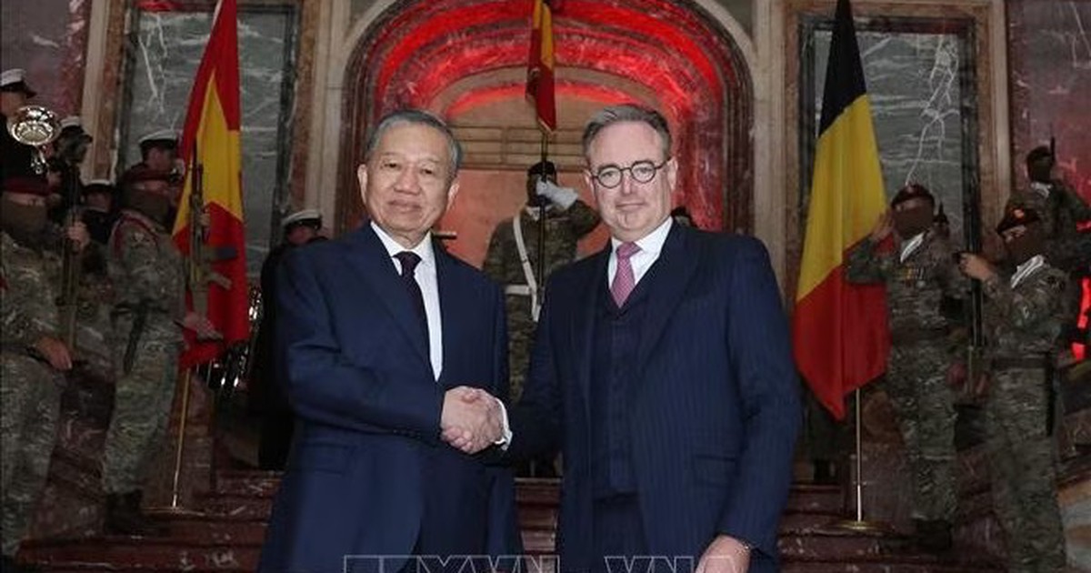 Thủ tướng Vương quốc Bỉ Bart De Wever chủ trì Lễ đón Tổng Bí thư, Chủ tịch nước Tô Lâm