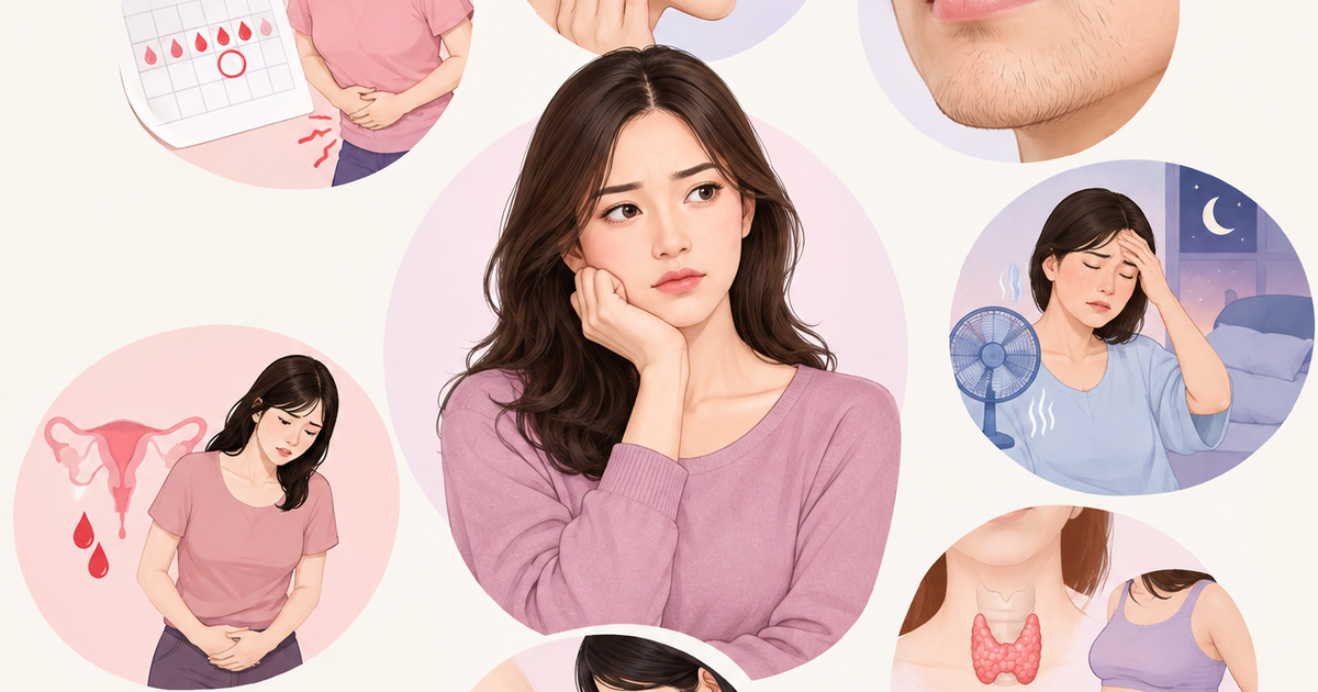 Rối loạn nội tiết tố nữ: Dùng thuốc và điều chỉnh lối sống để cải thiện triệu chứng