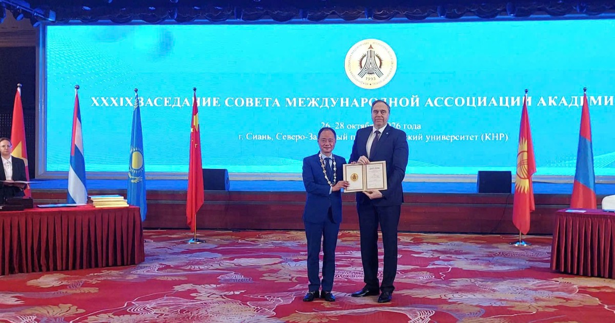 GS.TS Trần Hồng Thái là viện sĩ Viện Hàn lâm Khoa học Thế giới