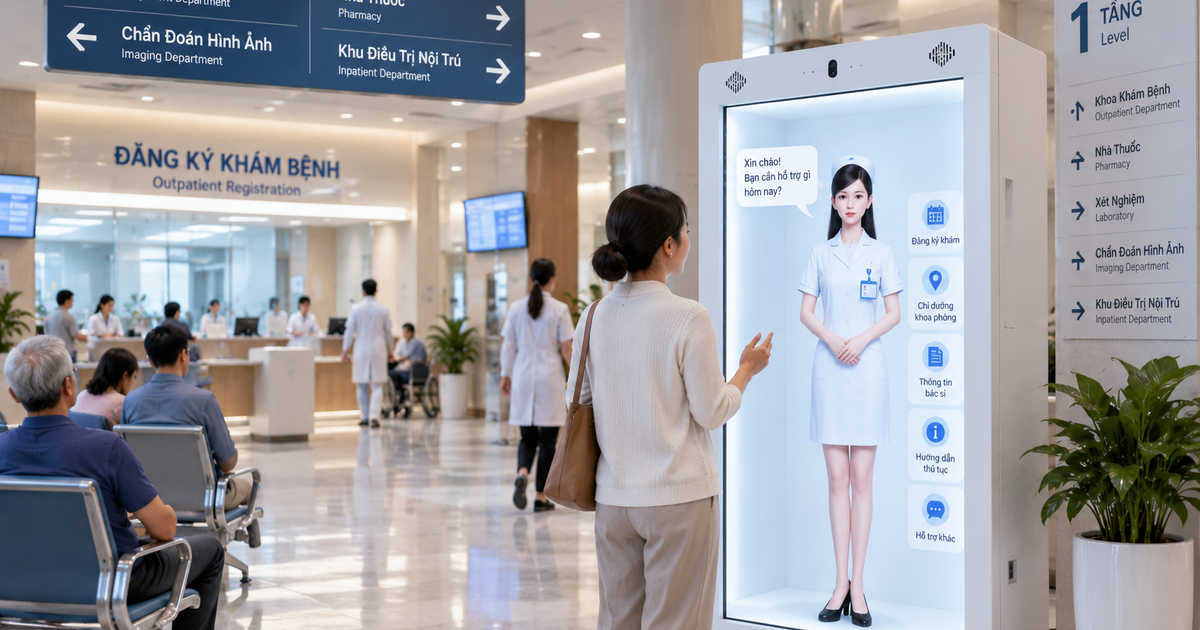 "Người số" Digital Human - một giải pháp AI cho ngành y tế, bệnh viện, phòng khám