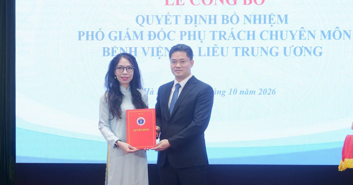 Bộ Y tế bổ nhiệm Phó Giám đốc chuyên môn Bệnh viện Da liễu Trung ương