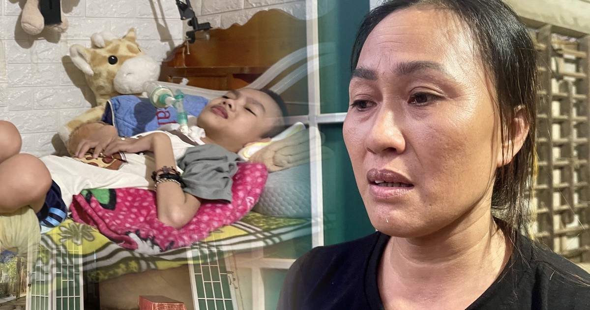 Thương cậu bé bại não, tim bẩm sinh, phổi tiêu biến