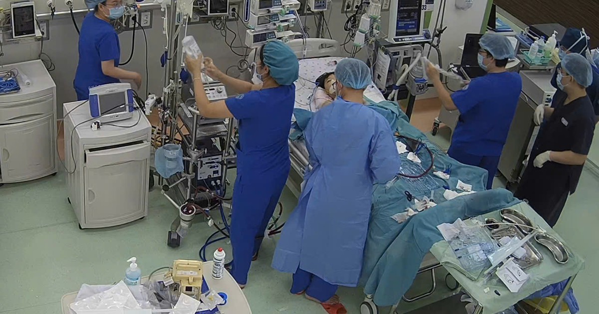 Bé 7 tuổi nguy kịch, phù phổi cấp, viêm cơ tim tối cấp vì cúm A