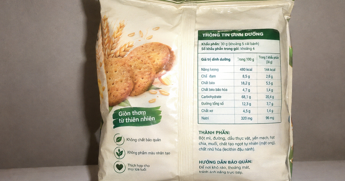 4 "cái bẫy" trên bao bì thực phẩm khiến người tiêu dùng dễ hiểu lầm