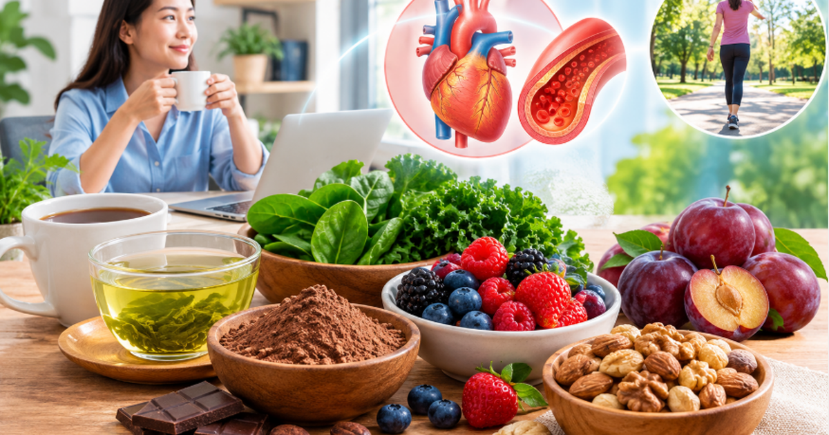 6 nguồn cung cấp flavanol giúp bảo vệ tim mạch cho người thường xuyên ngồi nhiều